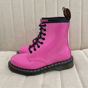 NEW Dr. Martens 1460 Women Size 6 Patent Leather Fashion Boot Thrift‎ Pink